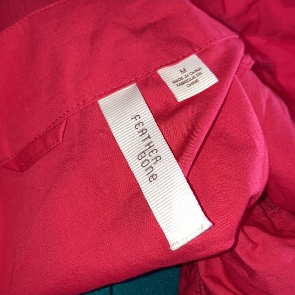 Feather Bone dress size medium. Salmon color with cream embroidery accents - Picture 6 of 8